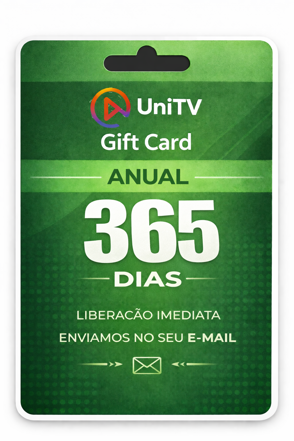Gift Card UniTV 365 Dias — Código Digital Anual